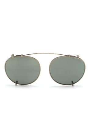 TOM FORD Eyewear pilot-frame clip-on sunglasses - Gold