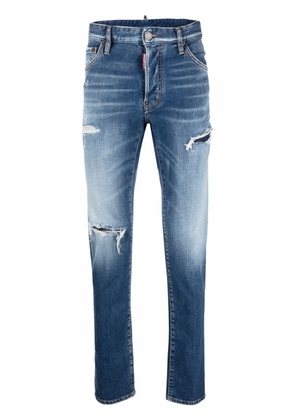 Dsquared2 distressed slim-cut jeans - Blue
