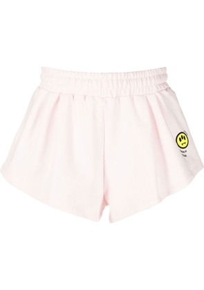 BARROW slogan-print track shorts - Pink