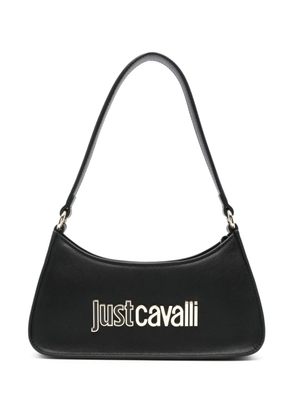 Just Cavalli logo-plaque shoulder bag - Black