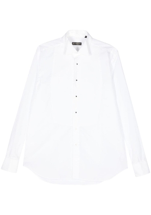 Corneliani poplin cotton shirt - White