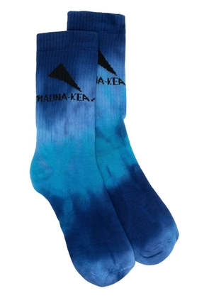 Mauna Kea tie-dye ankle socks - Blue