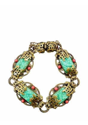 Jennifer Gibson Jewellery Antique Neiger Brothers Chinoiserie Dragon Bracelet 1920s - Gold