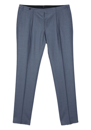 Corneliani wool tapered-leg tailored trousers - Blue