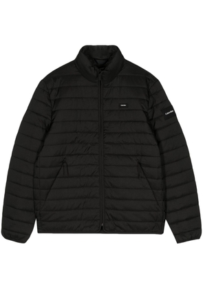 Calvin Klein logo-appliqué puffer jacket - Black