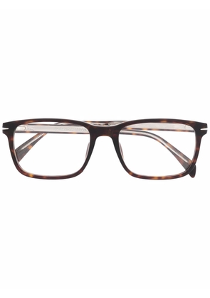 Eyewear by David Beckham tortoiseshell-effect square-frame glasses - Brown