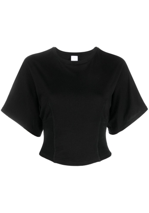 PINKO wide-sleeve cotton T-shirt - Black
