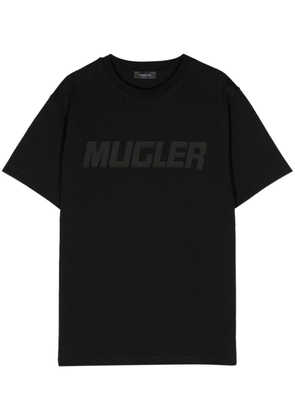 Mugler logo-patch cotton T-shirt - Black