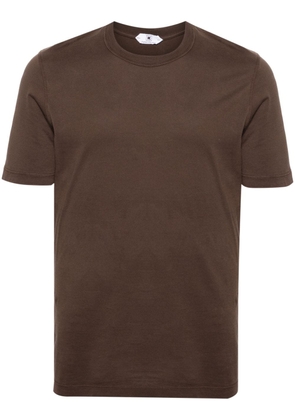 Kired crew-neck cotton t-shirt - Brown