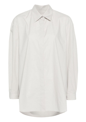 Amomento poplin cotton shirt - Grey