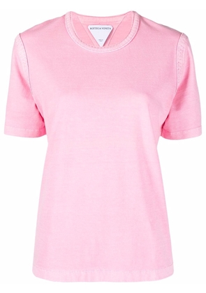 Bottega Veneta overlock-stitch T-shirt - Pink