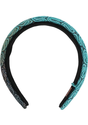 Missoni crochet embellished headband - Blue