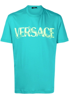 Versace Barocco Silhouette-print T-shirt - Green