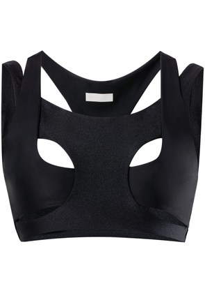 Reebok LTD cut-out layered sports bra - Black