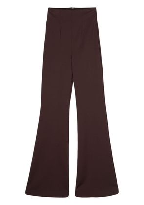 Sportmax high-waisted flared trousers - Brown