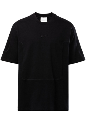 Reebok LTD logo-embroidered cotton T-shirt - Black