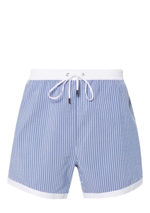 Corneliani striped swim shorts - Blue
