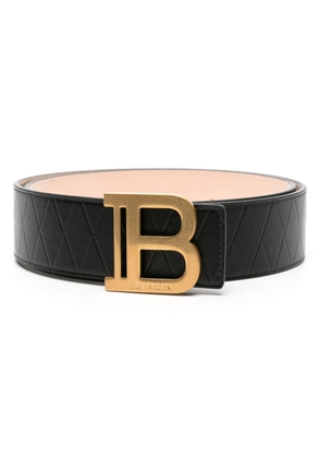Balmain B-buckle leather belt - Black