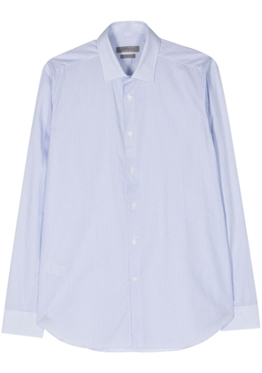 Corneliani graphic-print cotton shirt - Blue