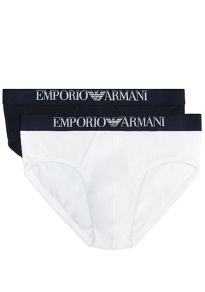 Emporio Armani logo-waistband boxers (pack of two) - White