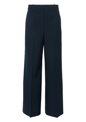 Theory pressed-crease wide trousers - Blue
