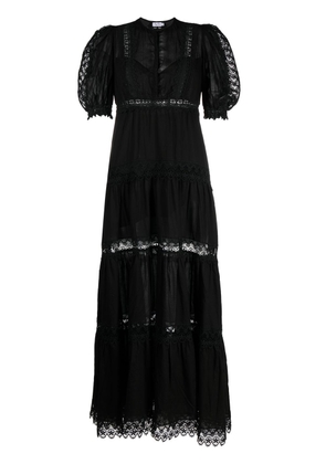 Charo Ruiz Ibiza Nadine lace-detail maxi dress - Black