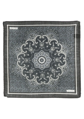Tagliatore medallion-print pocket scarf - Black
