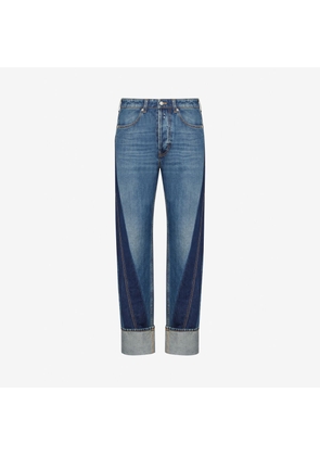 ALEXANDER MCQUEEN - Twisted Stripe Jeans - Item 792159QYAA54211