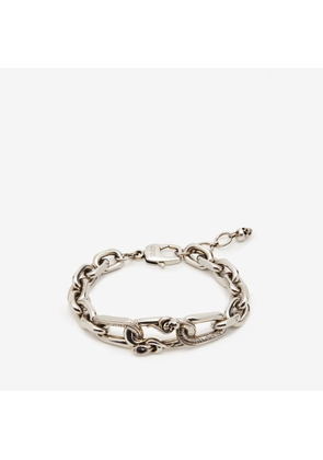 ALEXANDER MCQUEEN - Snake & Skull Chain Bracelet - Item 794963J160Y1260