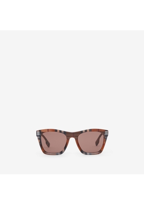 Burberry Check Square Sunglasses