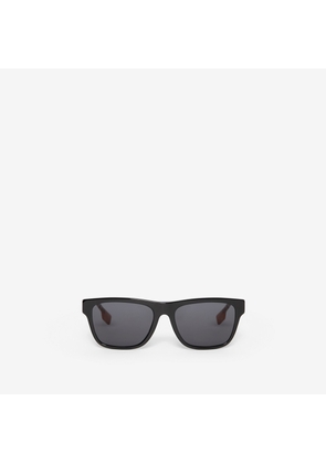 Burberry Check Rectangular Sunglasses, Grey