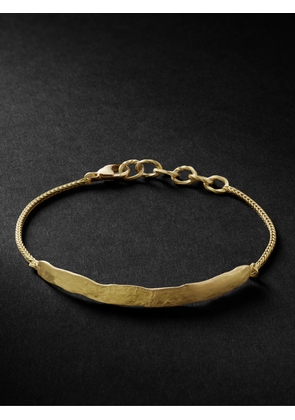 Elhanati - Palma Hammered 18-Karat Recycled Gold Bracelet - Men - Gold