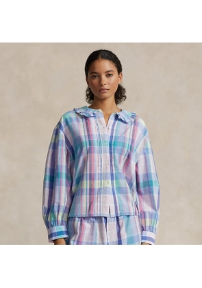 Plaid Cotton Long-Sleeve Pyjama Set