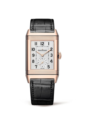 Jaeger-Lecoultre Pink Gold Reverso Duoface Watch 28.3Mm