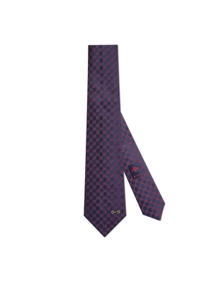 Gucci Silk Gg Jacquard Tie