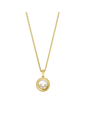Chopard Yellow Gold And Diamond Happy Diamonds Icons Pendant Necklace