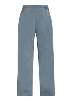 Asceno - The London Silk PJ Pants - Blue - XL - Moda Operandi