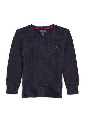 Ralph Lauren Kids Cable-Knit Polo Pony Sweater (2-7 Years)