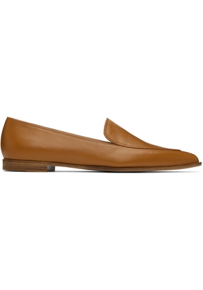 Gianvito Rossi Tan Perry Loafers
