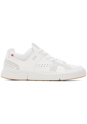 On White 'The ROGER Clubhouse' Sneakers