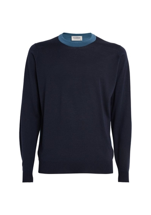 John Smedley Merino Colour-Blocked Sweater