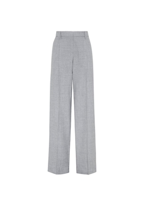 Brunello Cucinelli Linen-Wool Tailored Trousers