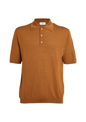 Lardini Wool-Silk Blend Polo Shirt