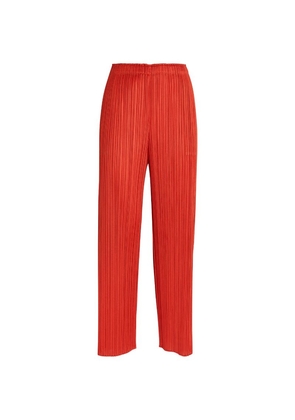 Pleats Please Issey Miyake Monthly Colors April Wide-Leg Trousers