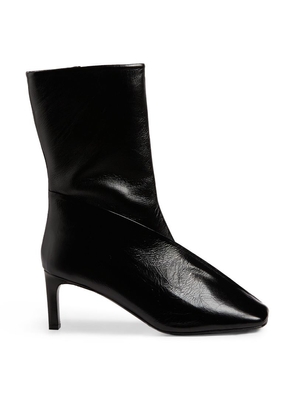 Jil Sander Leather Ankle Boots 65
