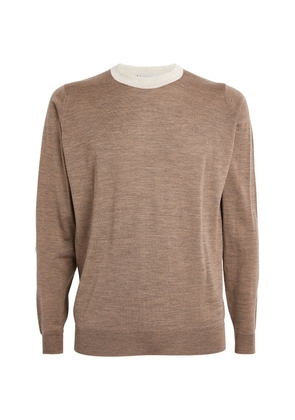 John Smedley Merino Colour-Blocked Sweater