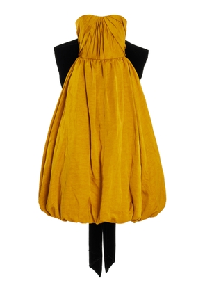 One/Of - Solange Bow-Detailed Midi Dress - Yellow - US 4 - Moda Operandi