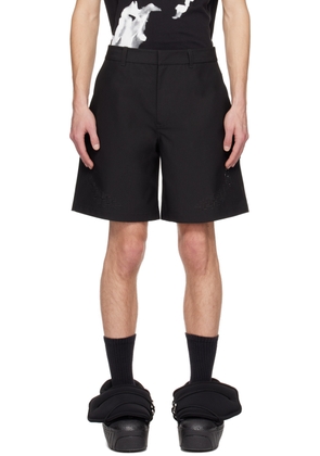 HELIOT EMIL Black Morphogens Tailored Shorts