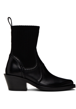 Chloé Black Nellie Texan Boots