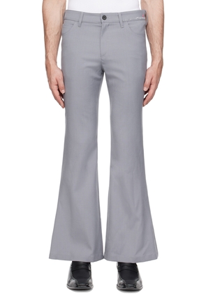 Marni Gray Embroidered Trousers